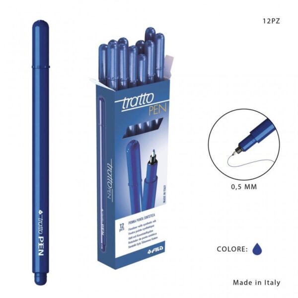 Tratto pen metal blue