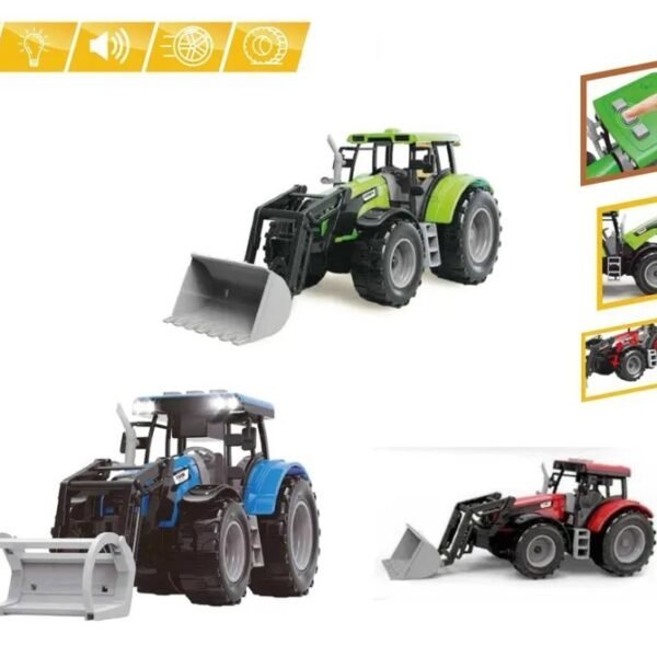 Trattore b/o 3 modelli ast.