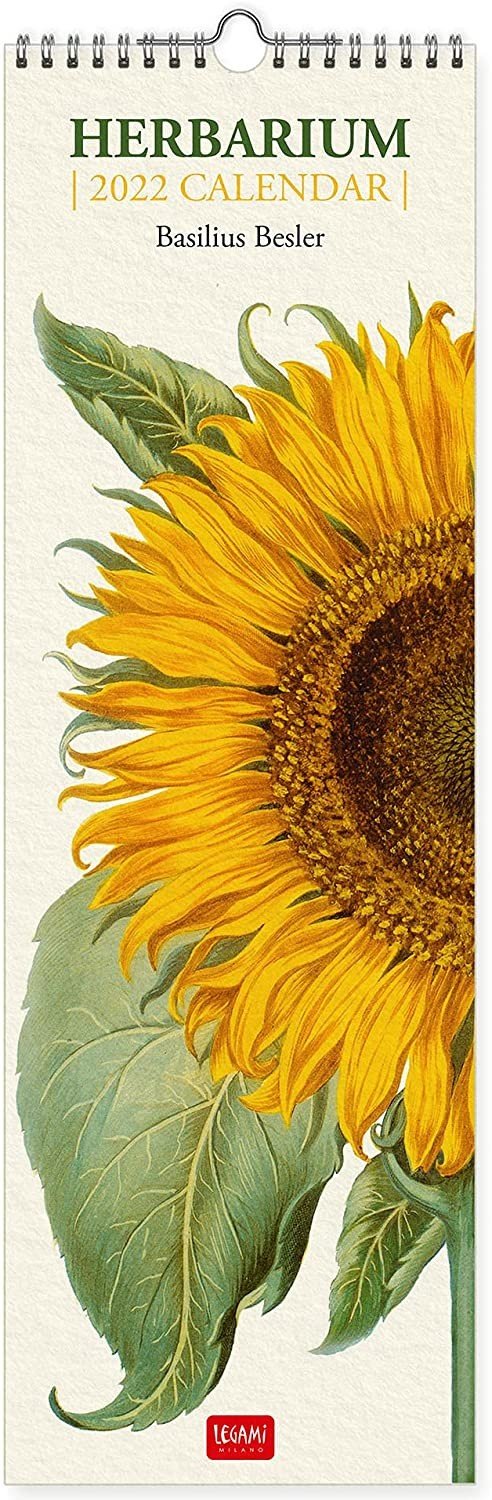 Uncoated paper calendar 2022 -16x49 cm herbarium