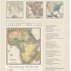Uncoated paper calendar 2022 -16x49 cm vintage maps