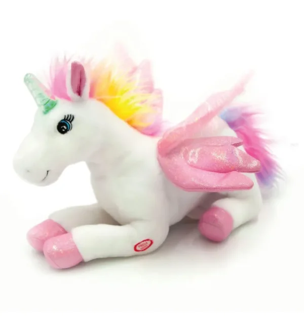 UNICORNO ALATO B/O LUCI MUSICA MOV.ALI PILE INCLUS