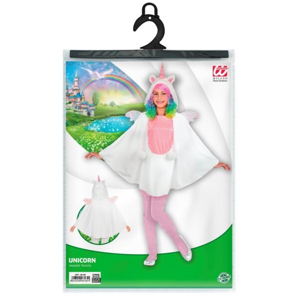 UNICORNO (poncho con cappuccio)