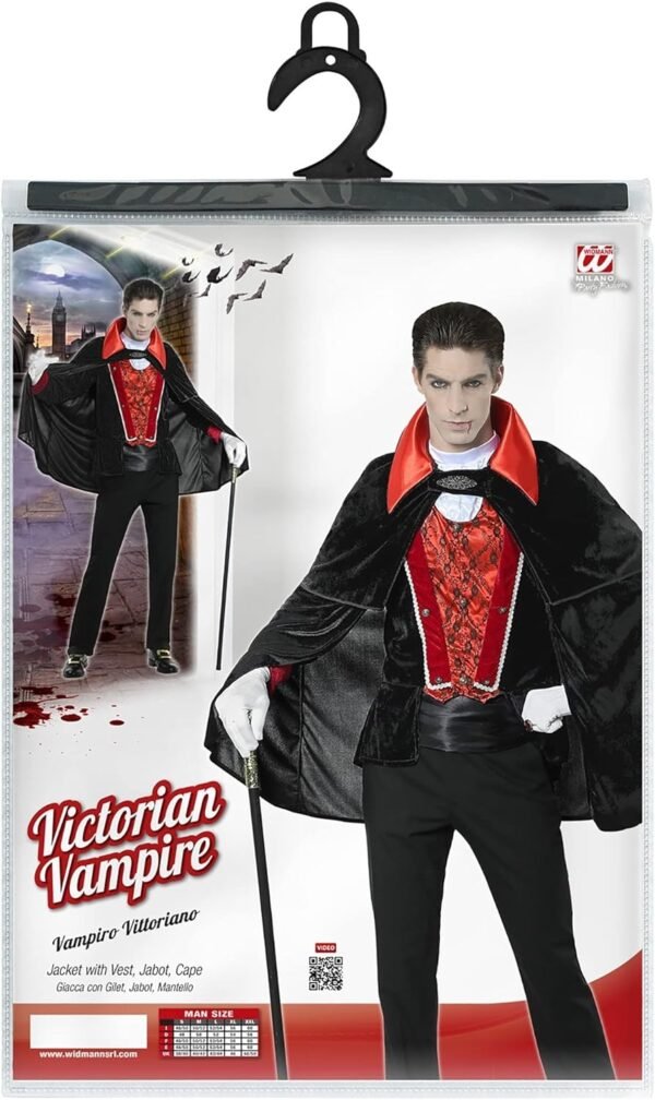 "VAMPIRO VITTORIANO" (giacca con gilet, jabot, mantello)