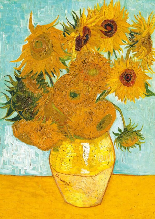 Van gogh: vaso di girasoli - 1000p