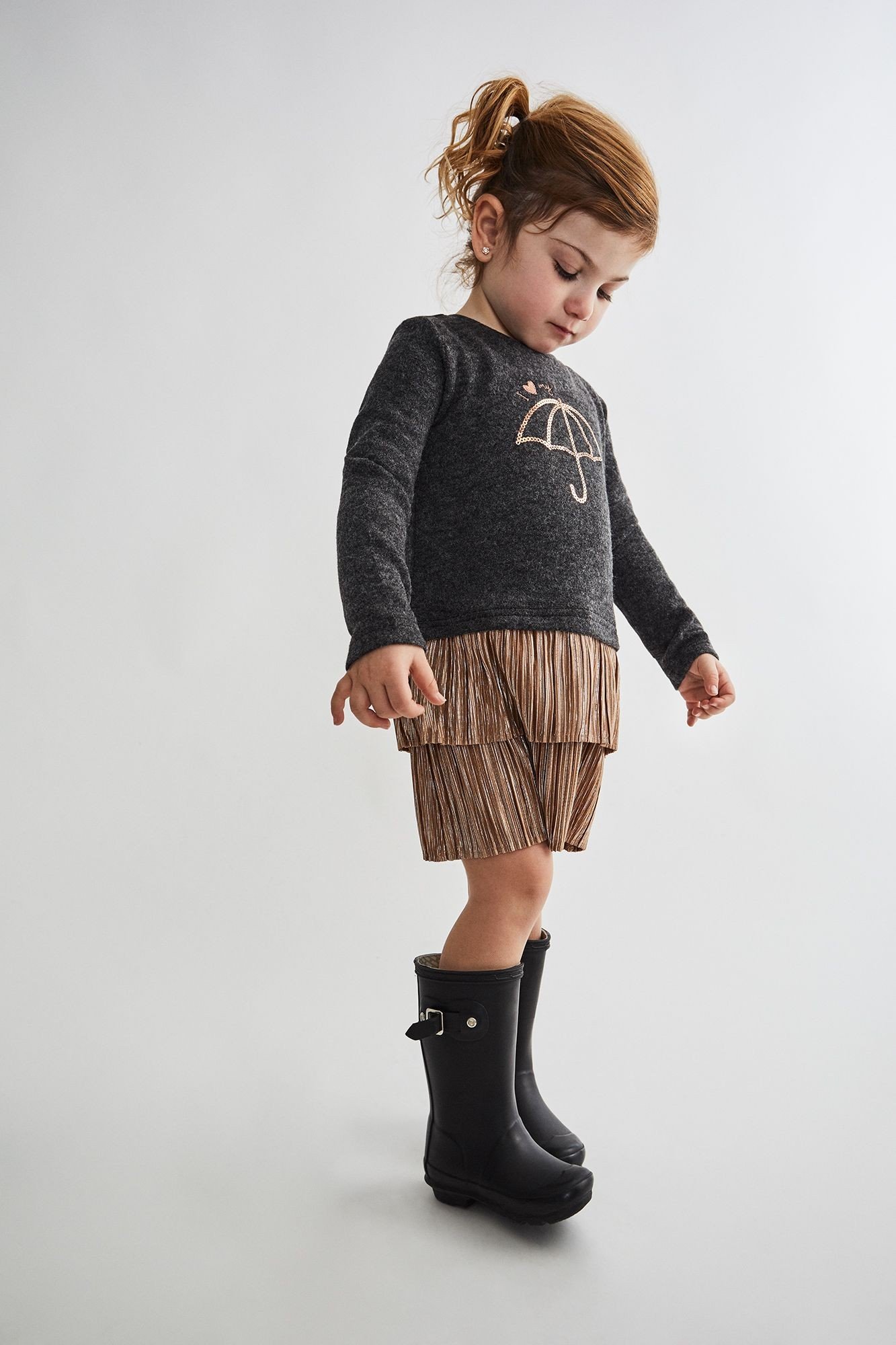 VESTIDO BBCHIC - GRIS OSCUR - 18M - 1 - immagine 2