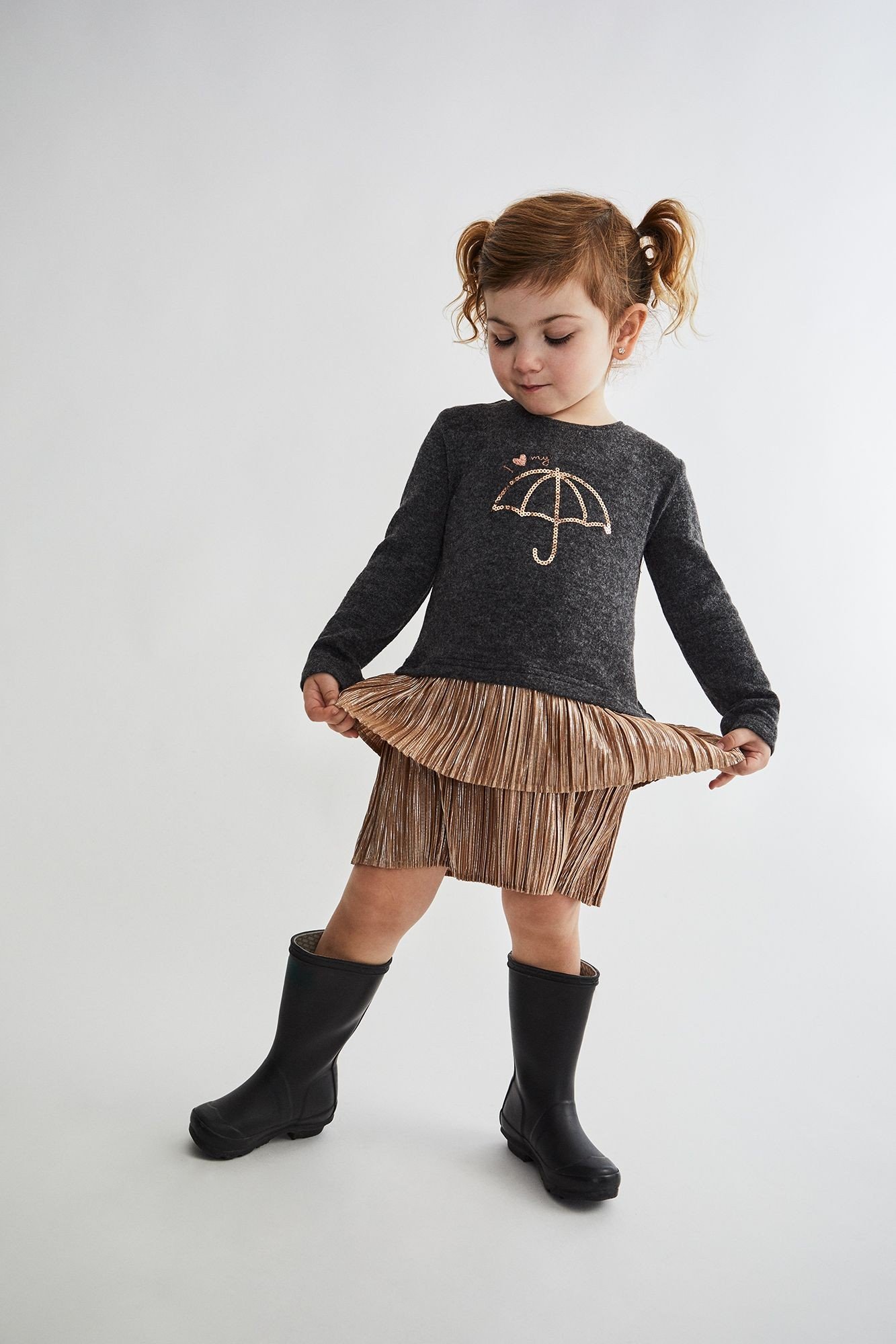 VESTIDO BBCHIC - GRIS OSCUR - 18M - 1