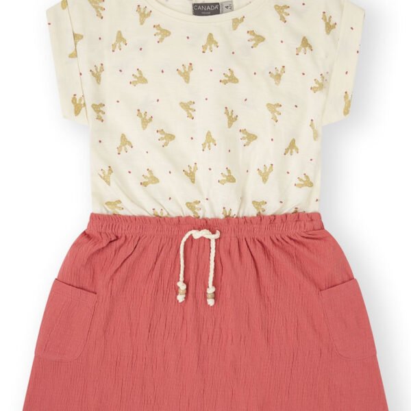 VESTIDO CACTUS - CRUDO -   12Y - 1