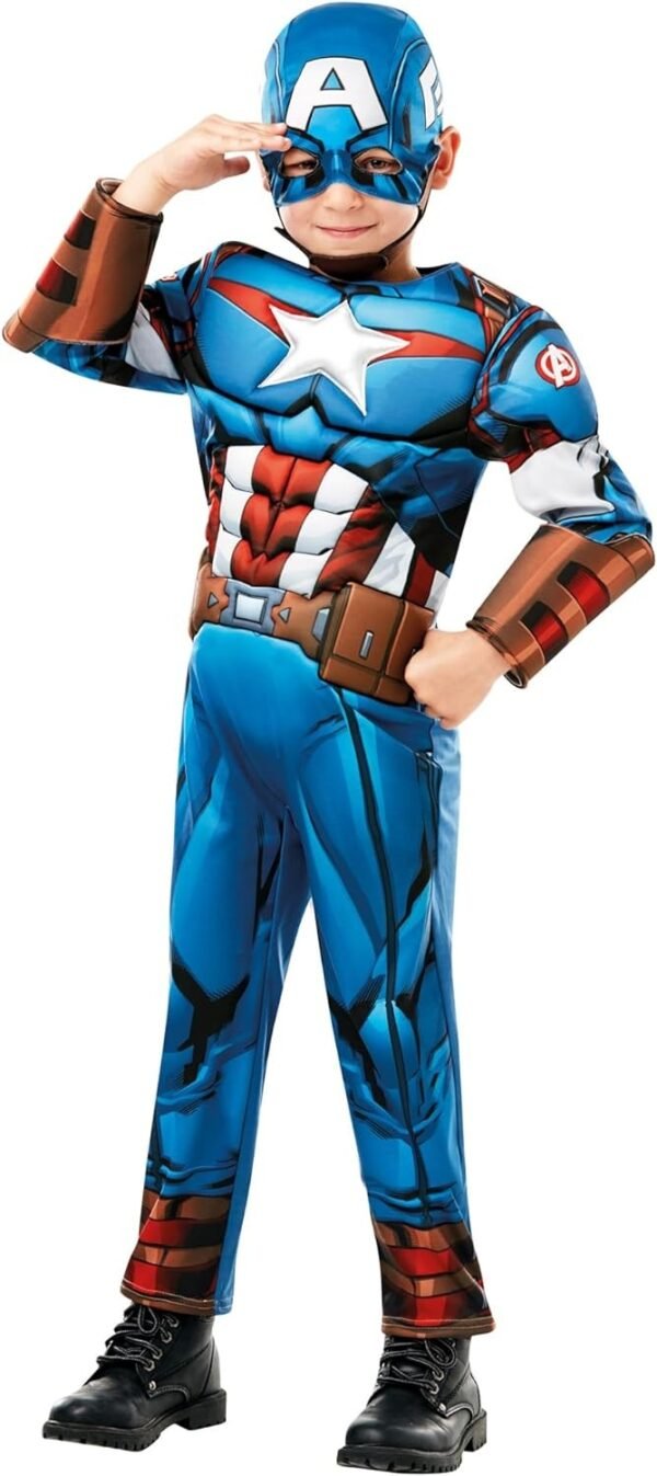 VESTITO CAPITAN AMERICA LUSSO PER BAMBIN