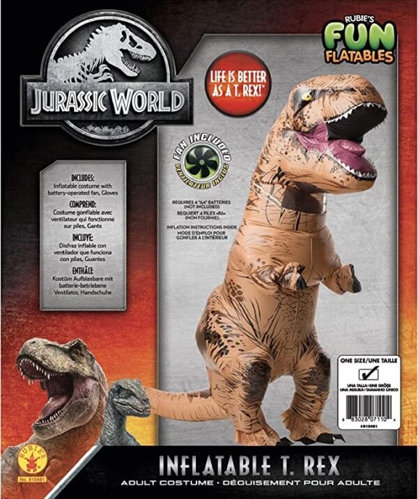 Vestito gonfiabile t-rex per adulti