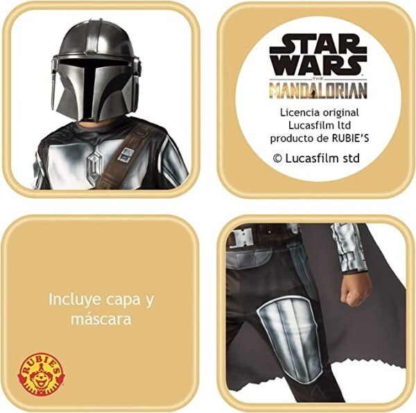 Vestito mandalorian classic per bambini