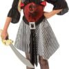 VESTITO PIRATESSA SCARLATTA PER BAMBINI