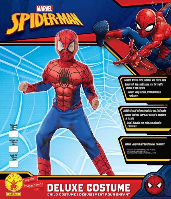 VESTITO SPIDERMAN LUSSO PER BAMBINI