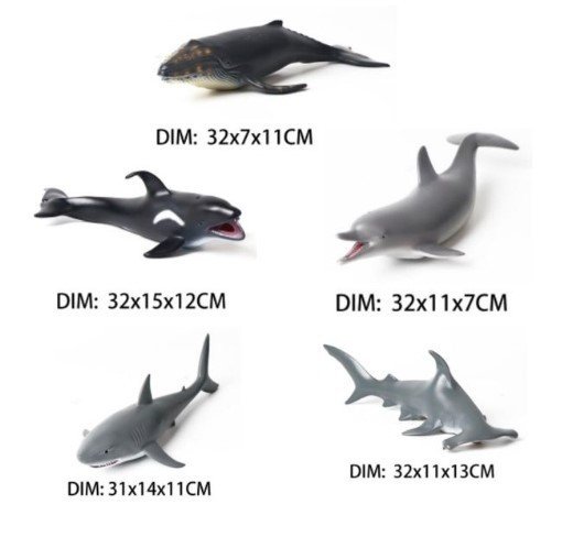 Wonder animals action figures- ocean ass.to