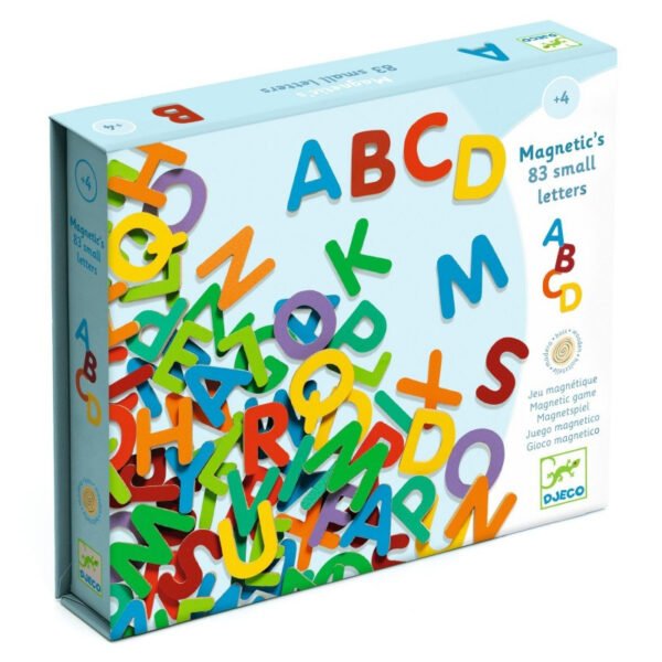 WOODEN MAGNETIC - 83 small letters - FSC 100%