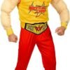 Wrestling champ (maglia muscoli, pantaloni, cintura, copristivali, bandana)