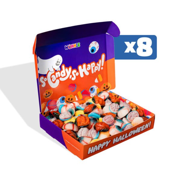 Wunnie box "Happy Halloween" - caramelle gommose in gusti assortiti da 480g