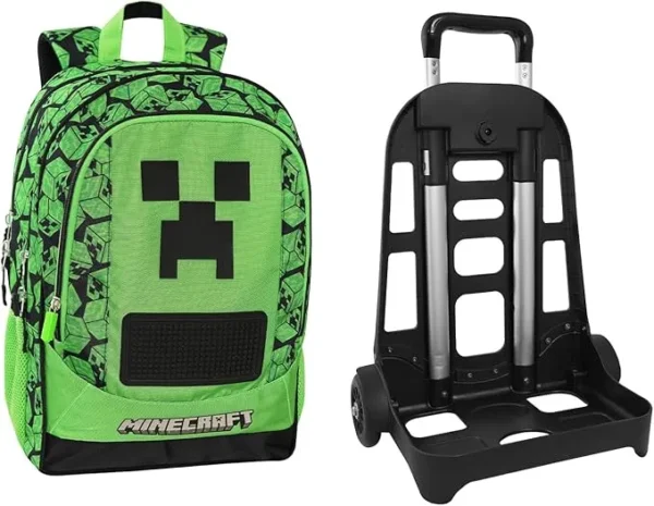 ZAINO ORG.TROLLEY STACC. PIXEL MINECRAFT
