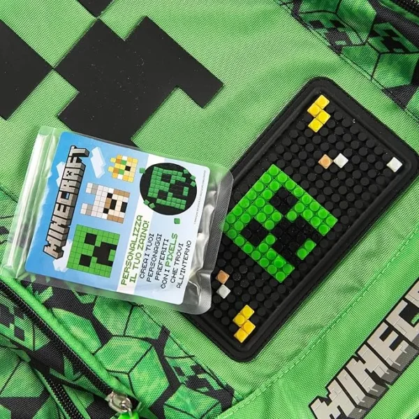 ZAINO ORG.TROLLEY STACC. PIXEL MINECRAFT