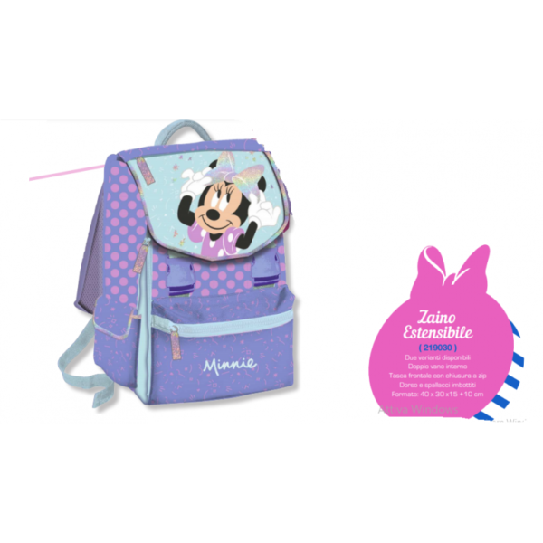 ZAINO SCUOLA MINNIE COLORI ASSORTITI