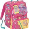 ZAINO SDOPPIABILE SJ.GANG GIRL ROSA CON CUORI