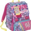 ZAINO SDOPPIABILE SJ.GANG GIRL ROSA CON CUORI