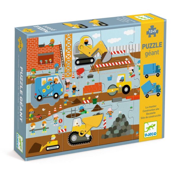 GIANT PUZZLE - Construction site 12+5 pcs - FSC MIX