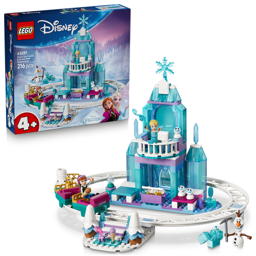 LEGO DISNEY CASTELLO GHIACCIO ELSA AVVENTURA NEVE 43281