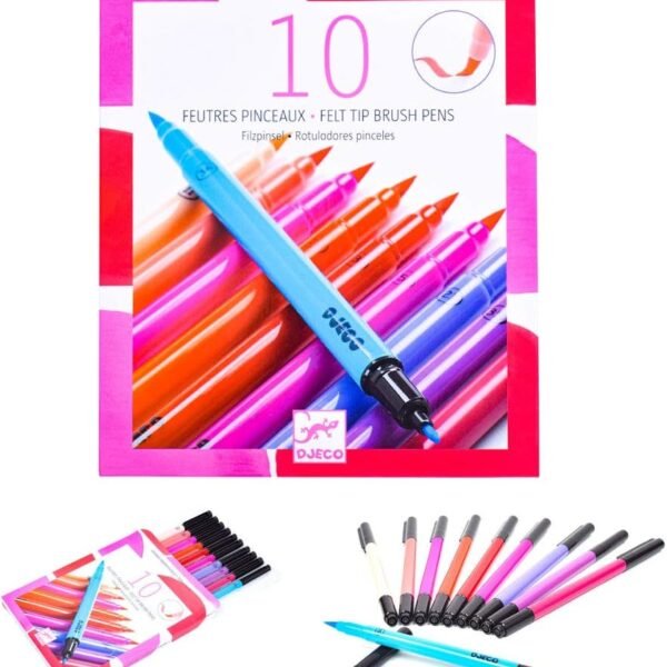 10 felt brushes - Sweet