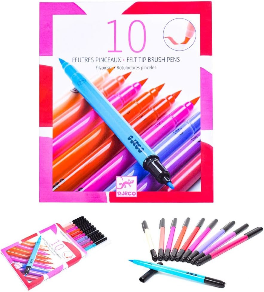 10 felt brushes - Sweet