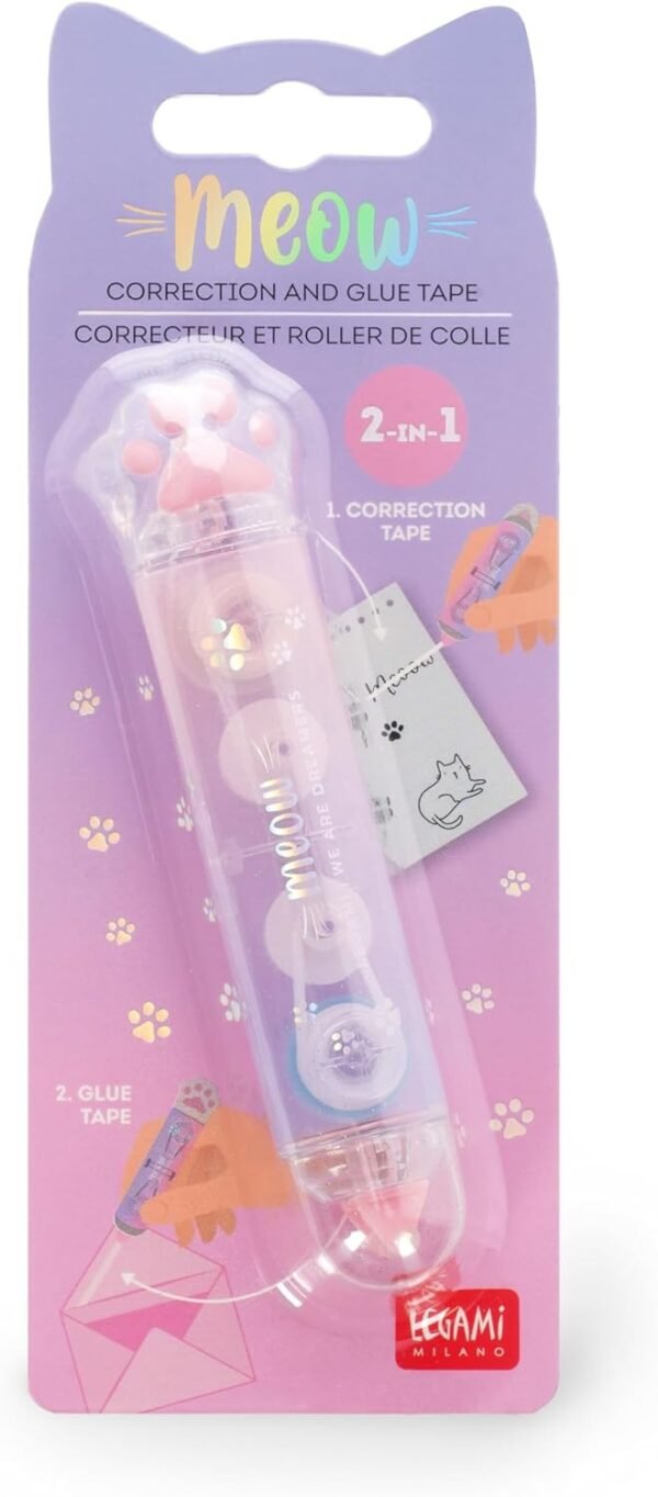 Meow - correttore e colla a nastro - kitty