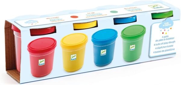 4 tubs of play dough *