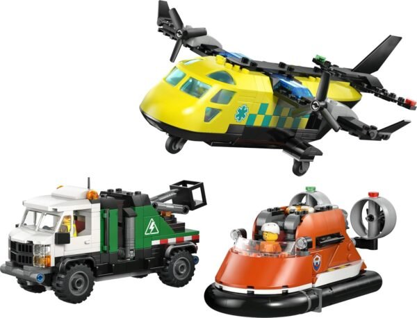 LEGO CITY REMIX AEREO, CAMION SERVIZIO HOVERCRAFT 60505