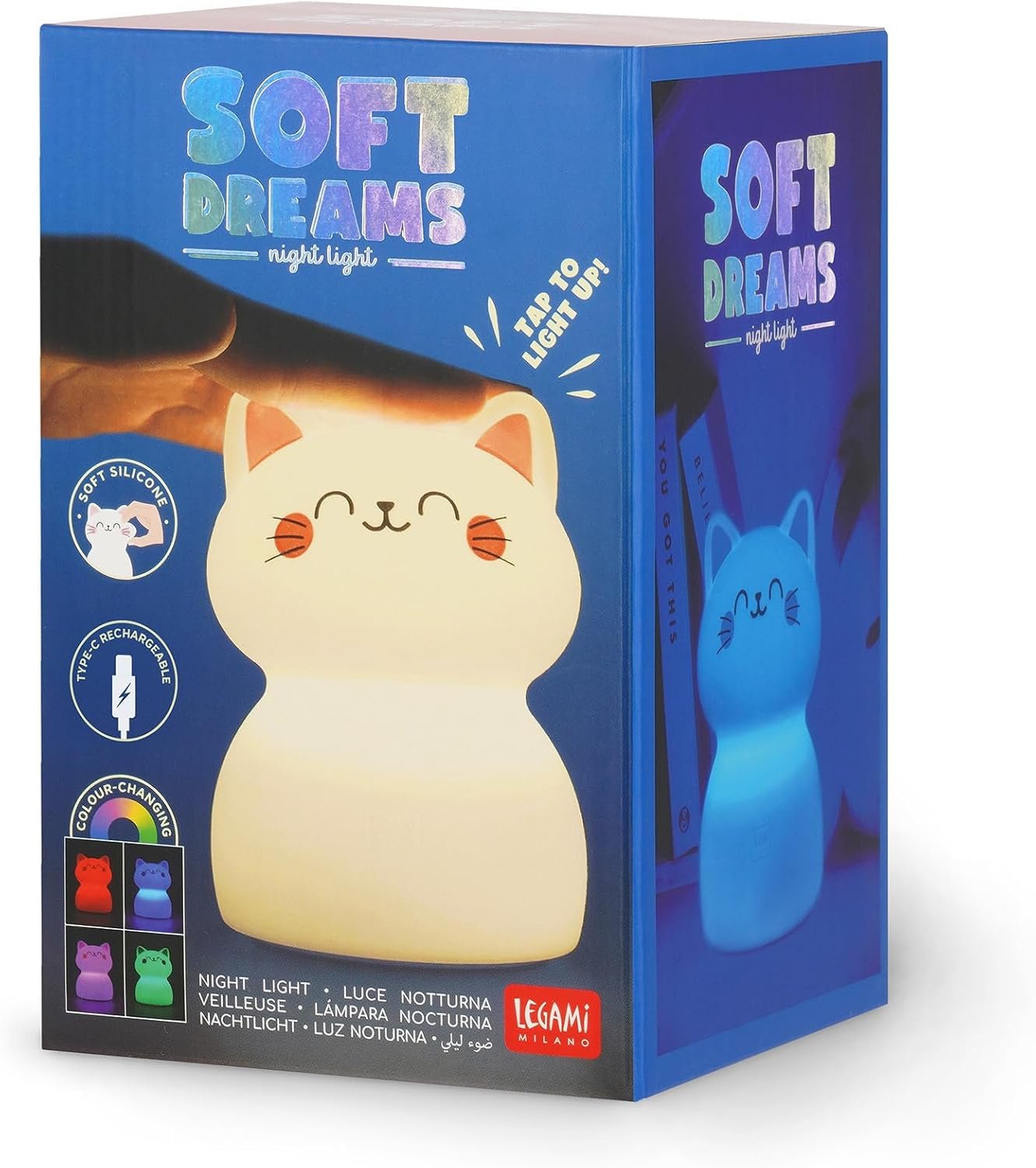 LUCE NOTTURNA RICARICABILE - SOFT DREAMS - KITTY
