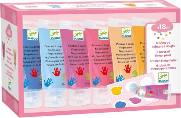6 finger paint's tubes - sweet
