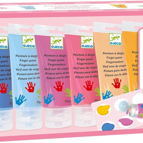 6 finger paint's tubes - sweet