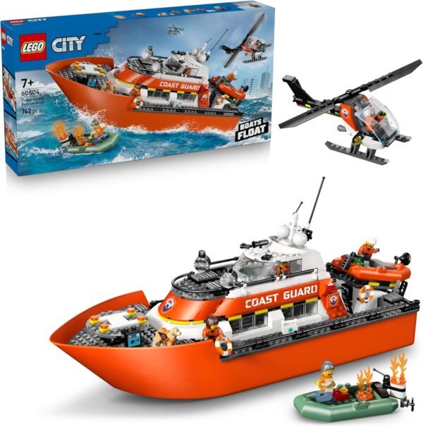 Lego city motoscafo soccorso elicot.guardia costiera 60504