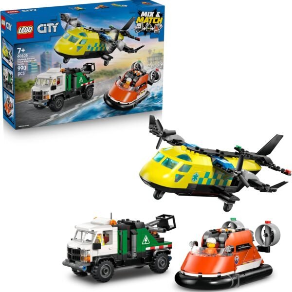 LEGO CITY REMIX AEREO, CAMION SERVIZIO HOVERCRAFT 60505