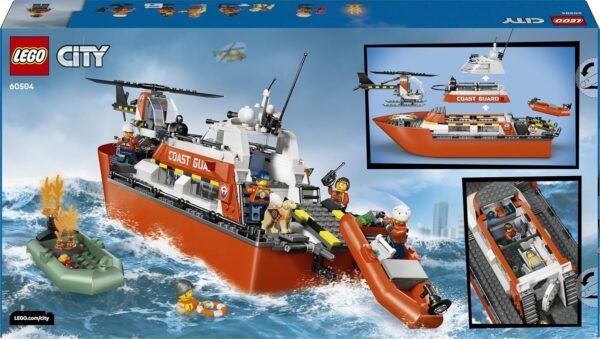 Lego city motoscafo soccorso elicot.guardia costiera 60504