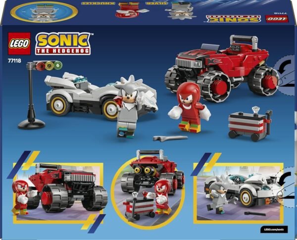 LEGO SONIC AUTO SILVER VS. MONSTER TRUCK KNUCKLES 77118