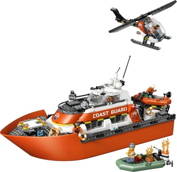 Lego city motoscafo soccorso elicot.guardia costiera 60504