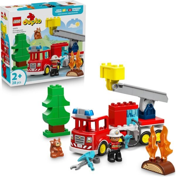 LEGO DUPLO AUTOPOMPA CON MANICHETTA E POMPIERE 10473