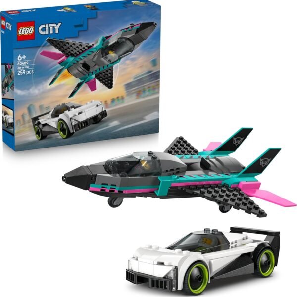 LEGO CITY JET CONTRO AUTO SPORTIVA 60489