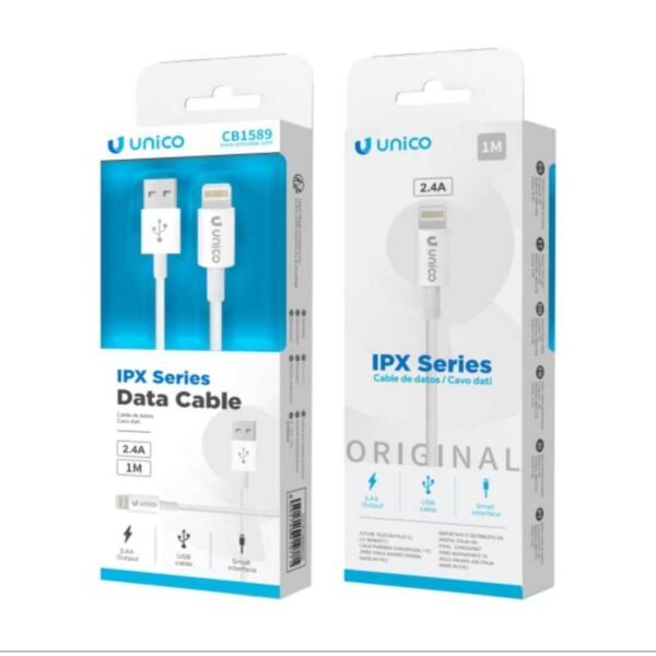 UNICO CAVO RICARICA 2.4A USB -> IPHONE 1 mt