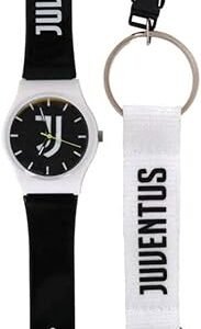 KIT OROLOGIO DA POLSO E PORTACHIAVI CON
MOSCHETTONE JUVENTUS