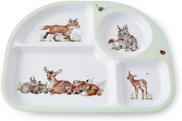 Little Wren 2pc Set Divided Plate and Bowl EU