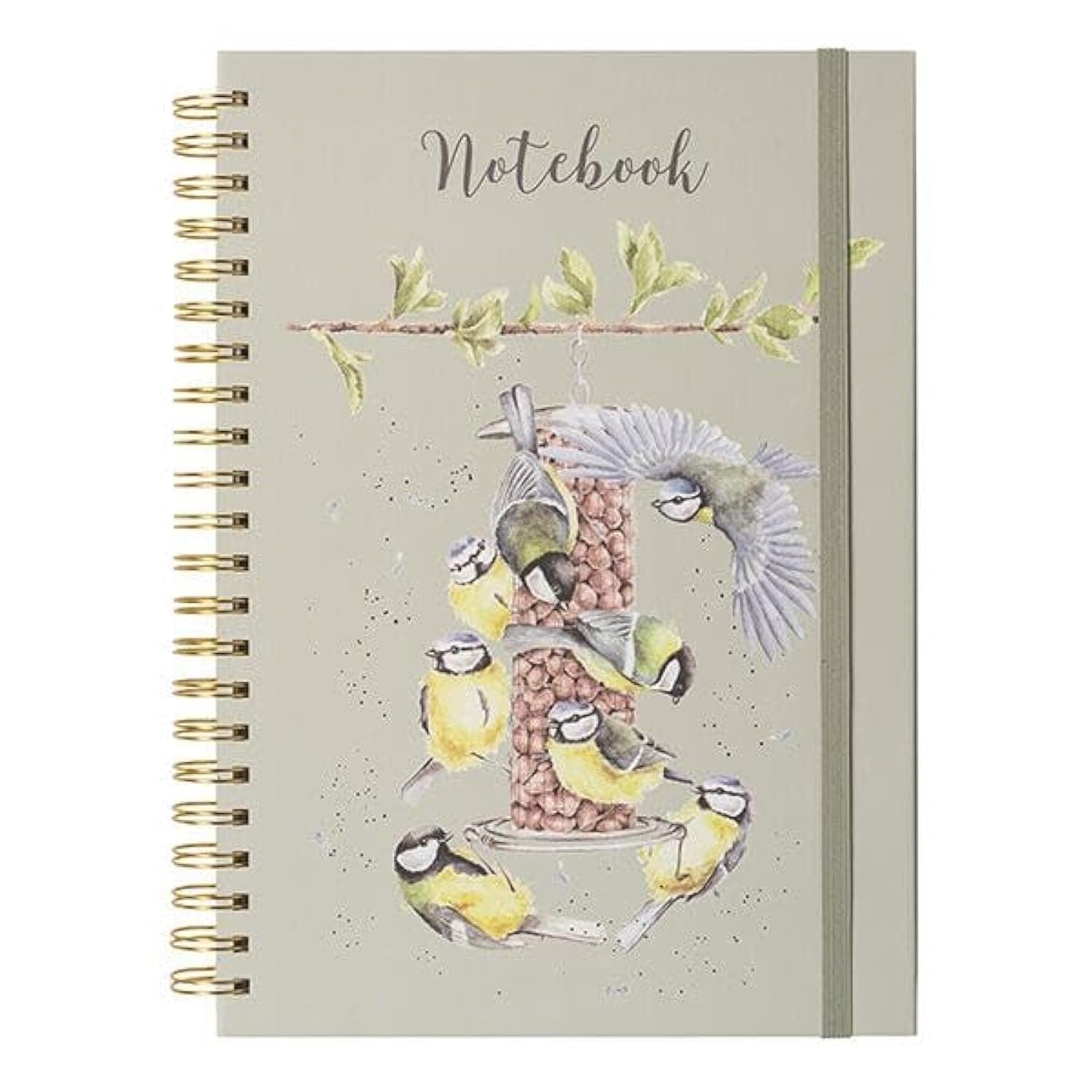 A4 Bird Notebook Bon Appetit Green