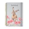 A4 Hare Notebook Field of Flowers