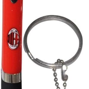 SET PENNA PLASTICA E PORTACHIAVI LOGO UFFICIALE MILAN