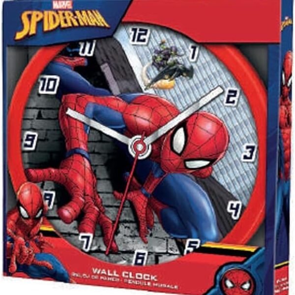 SPIDERMAN OROLOGIO DA PARETE diam.25cm.