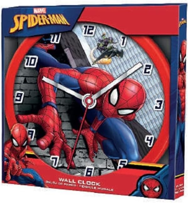SPIDERMAN OROLOGIO DA PARETE diam.25cm.